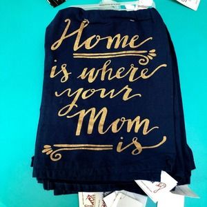 5/$20 - Primitives by Kathy Dish Towel -Home is where Mom is- Navy